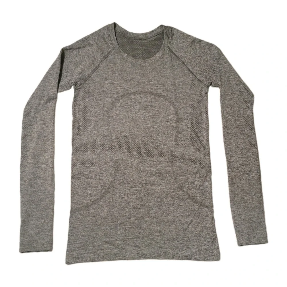 Womens Lululemon Swiftly Tech Long Sleeve Shirt Size 6 Grey